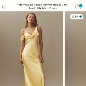 Yellow reformation dress